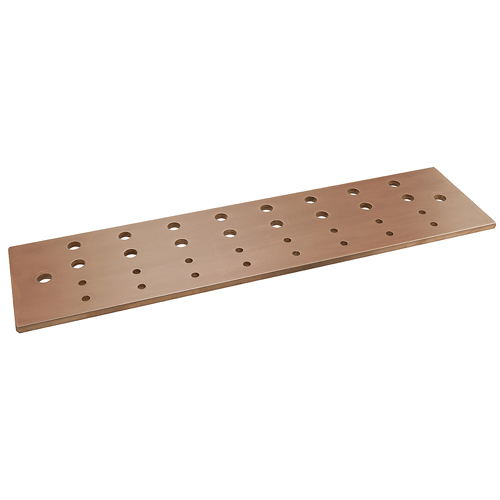 8x Nickel-Plated Copper Bus Bar Connectors – 30mm Hole Distance